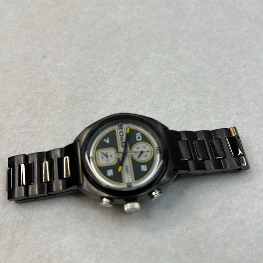 DOLCE & GABBANA D&G NEW MEN’S GUNMETAL SPORTS WATCH - Picture 5 of 12